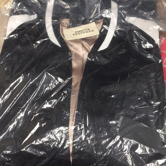 forever 21 satin longline bomber jacket - Picture 5 of 5